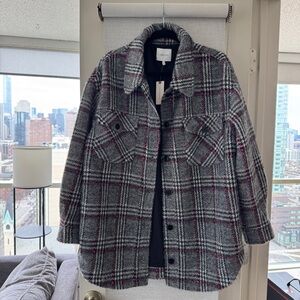 NWT Anthro Greylin Knit Flannel Shacket